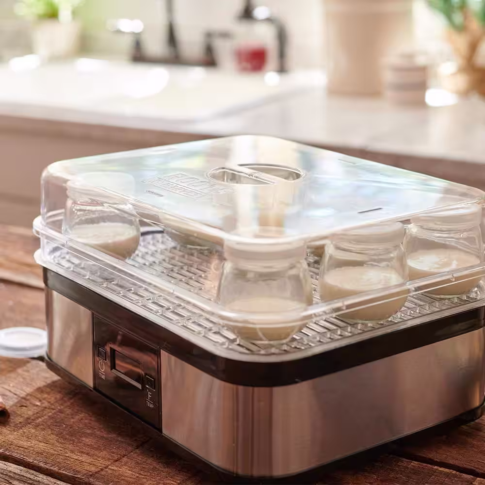 ROOTS & HARVEST Yogurt Maker with 12 pack of 4 oz. Jars