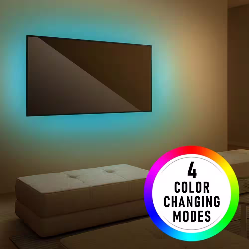 XTREME 6 ft. Decor LED Under Cabinet Light Strip, 16 Different Colors and Customizable Flash/Strobe/Fade/Smooth Modes