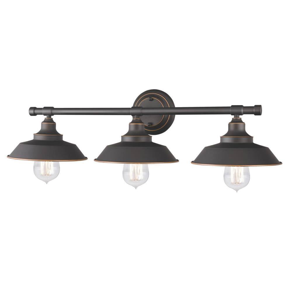 Westinghouse Iron Hill 3-Light Oil-Rubbed Bronze Wall Fixture