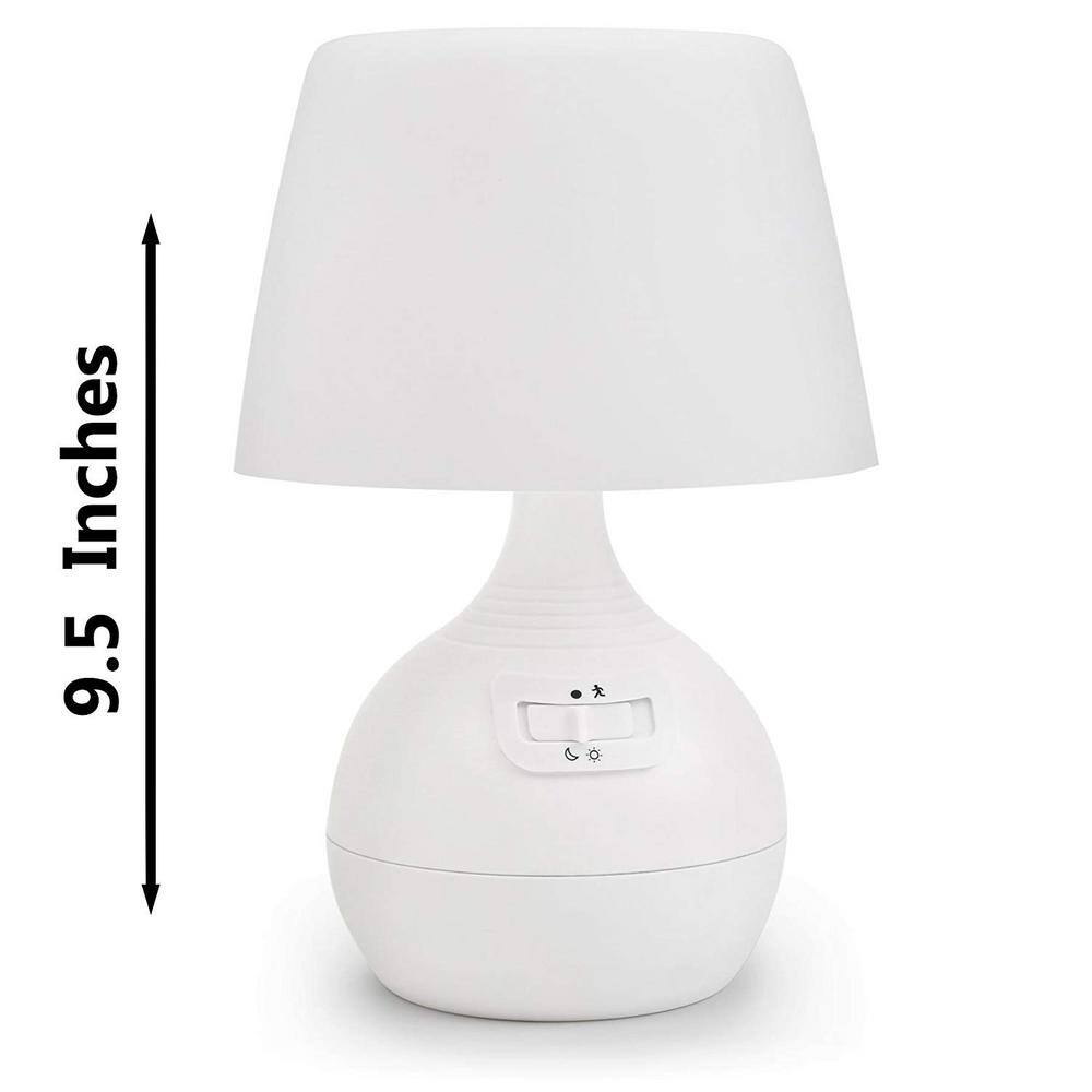 Ivation 12-LED Battery Powered Lamp - Operated Motion Sensor Table Lamp