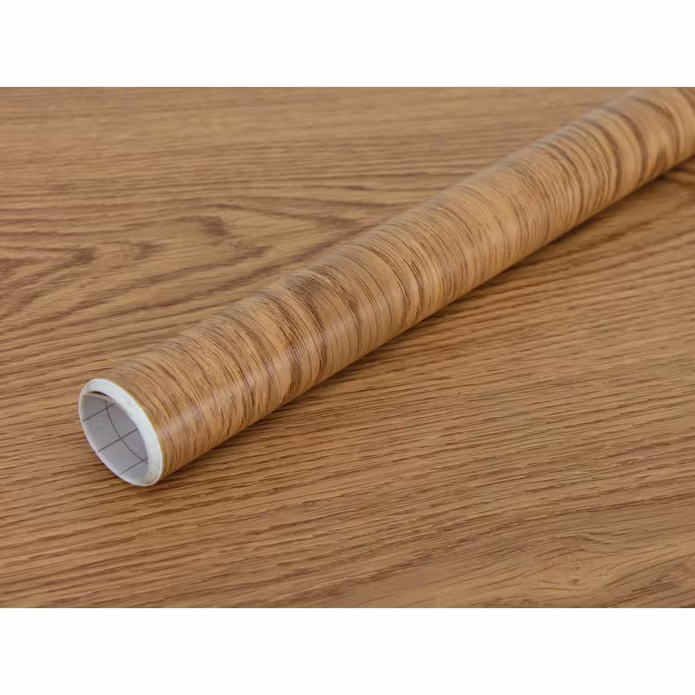 Fablon Brown Oak Natural Light Adhesive Film (Set of 2)