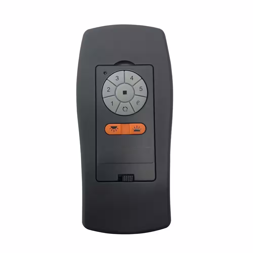 iLIVING 78 in. H Volume Low Speed Outdoor BLDC Big Ceiling Fan in Black with Powerful Brushless DC Motor, Reversible, IR Remote