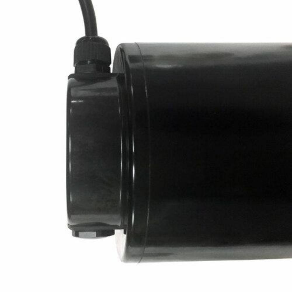 None Black Hardwired Weather Resistant Well light with LED Light Bulb and Bi-Directional Cover