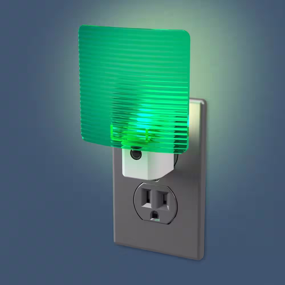 Westek Teal Wave Translucent Screen Automatic LED Night Light