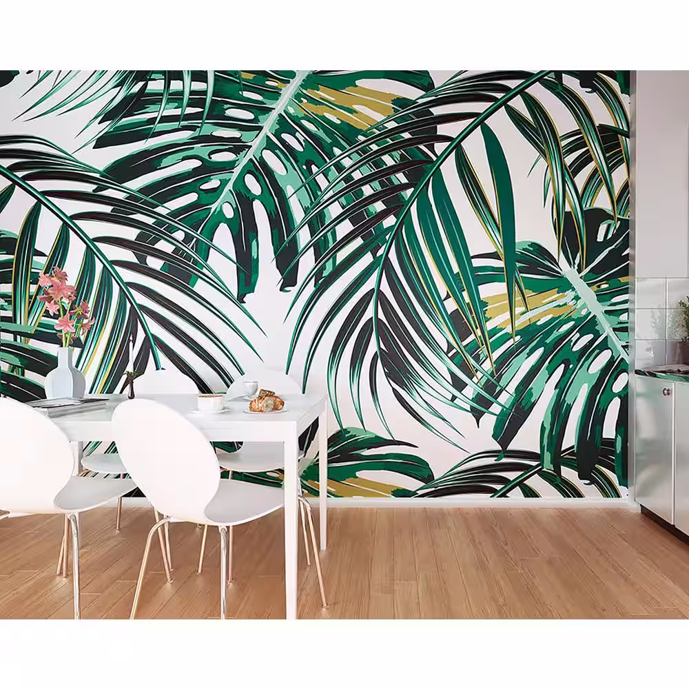 OhPopsi Tropical Leaves Wall Mural