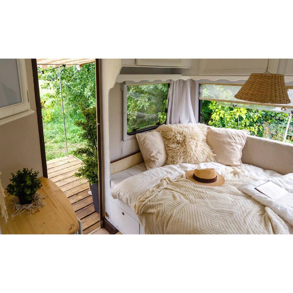 None 10 in. Low Profile Medium Firm Cool Gel Memory Foam Smooth Top Queen Short Mattress