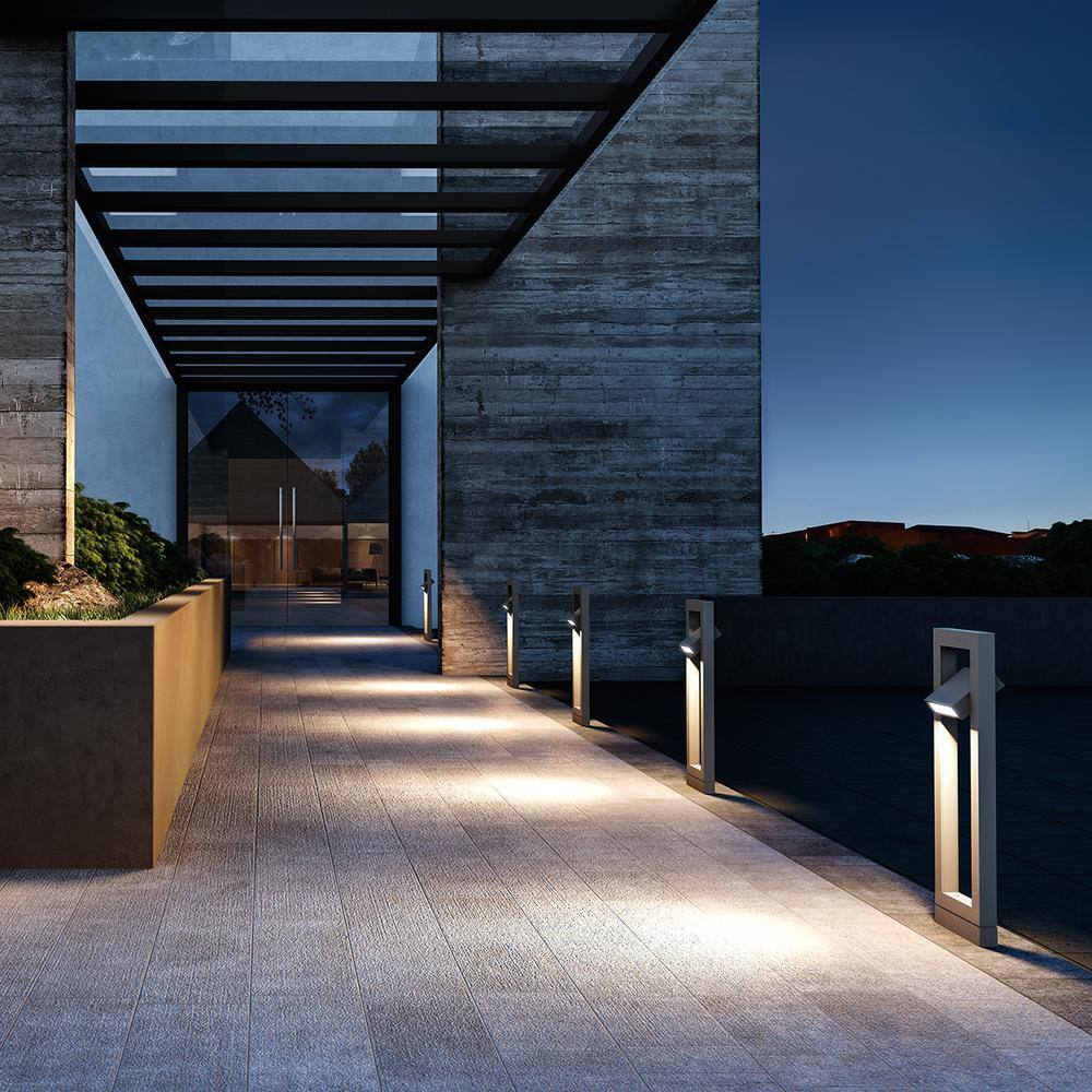 Eurofase 16-Watt Graphite Grey Outdoor Integrated LED 3000K Soft White Landscape Path Light