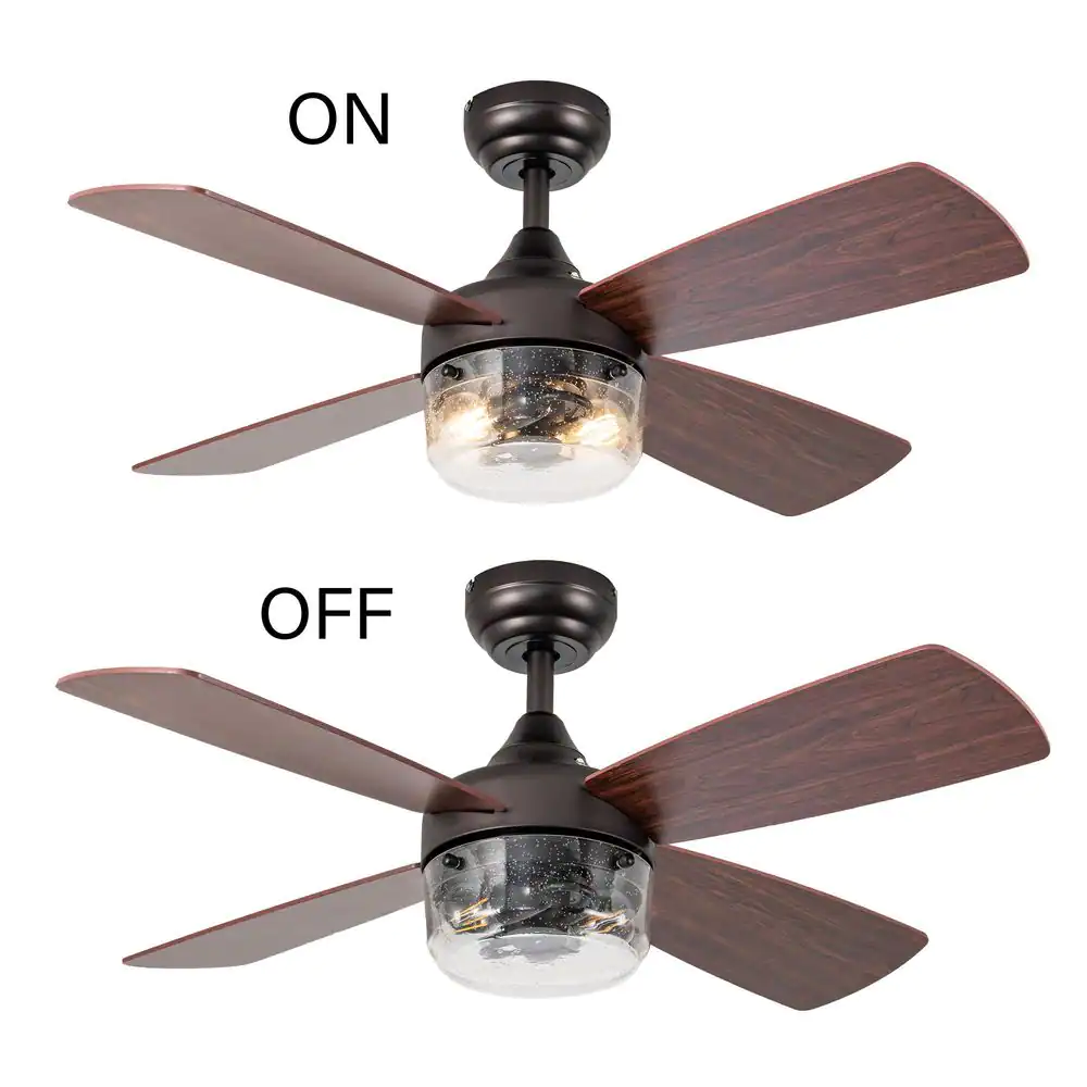River of Goods Yvette 42 in. 2-Light Indoor Antique Bronze Ceiling Fan with Remote