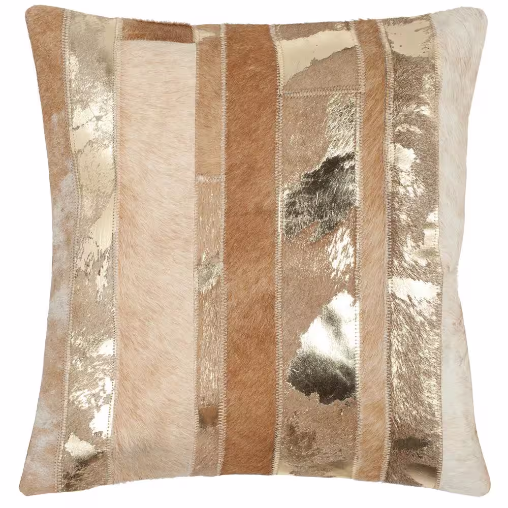 SAFAVIEH Peyton Gold 18 in. x 18 in. Throw Pillow Set of 2