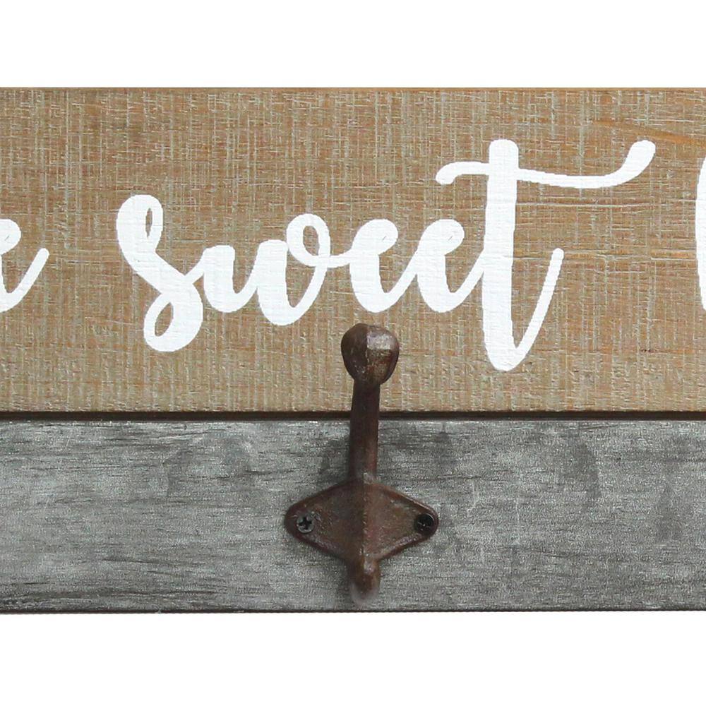 Stratton Home Decor Rustic Home Sweet Home Hooks
