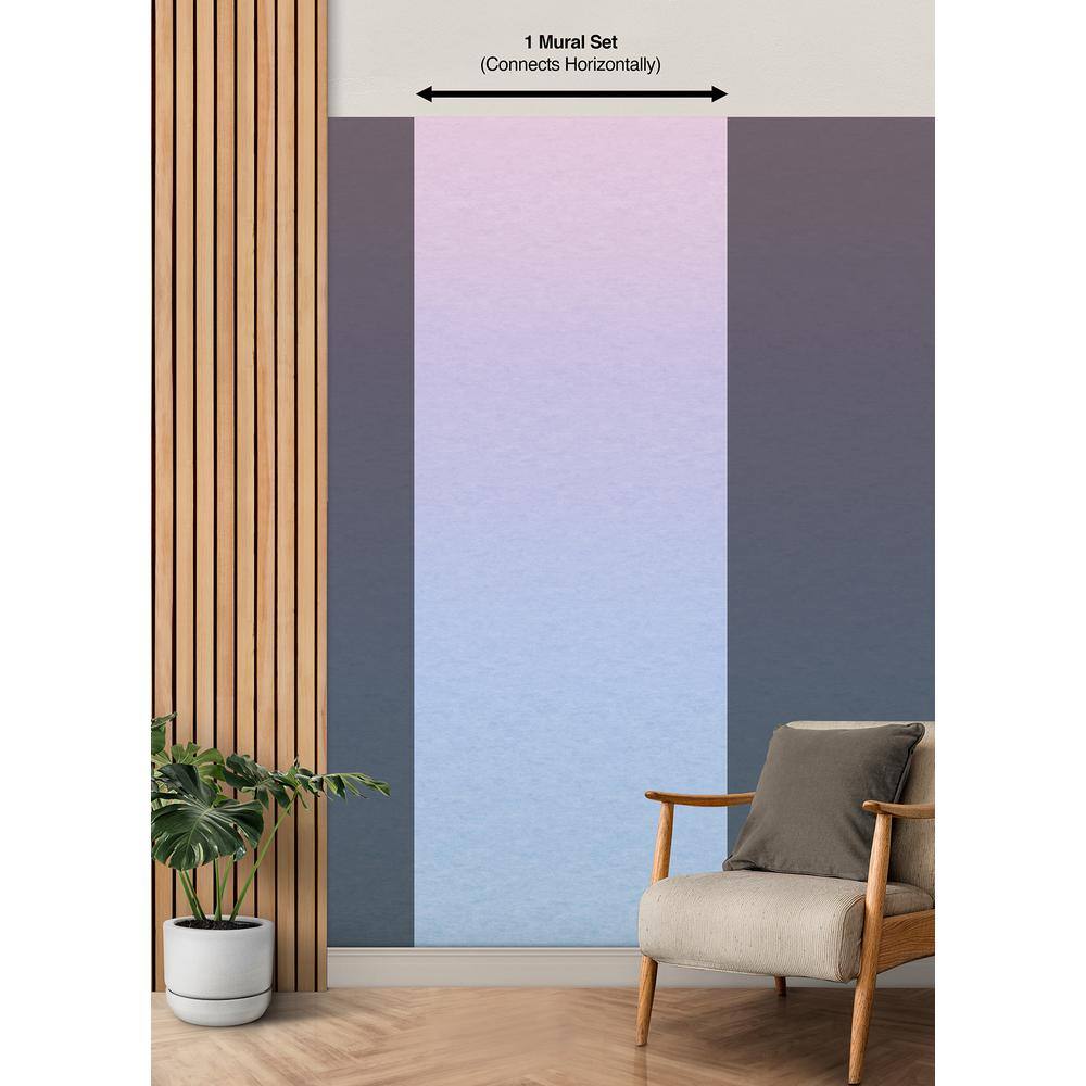 RoomMates Purple Aura Ombre Modern Peel and Stick Wall Mural