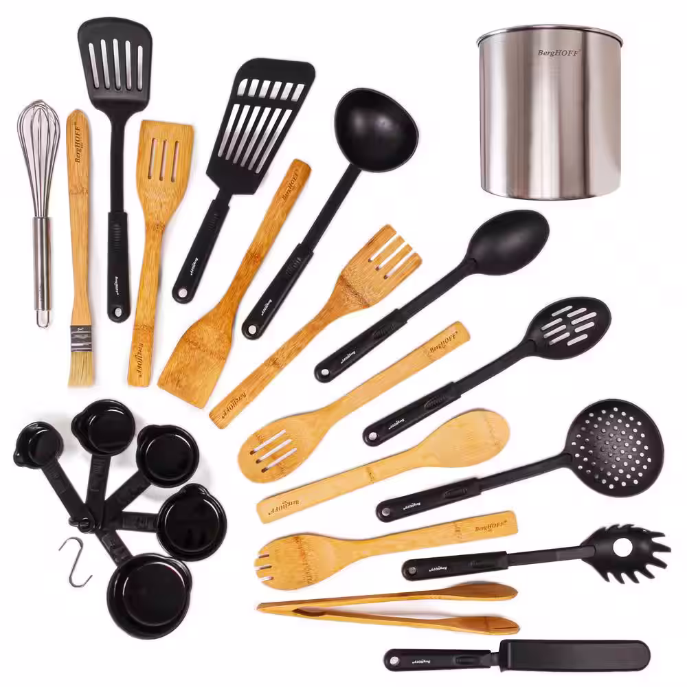 BergHOFF Assorted Plastic and Wooden Utensil (Set of 29)