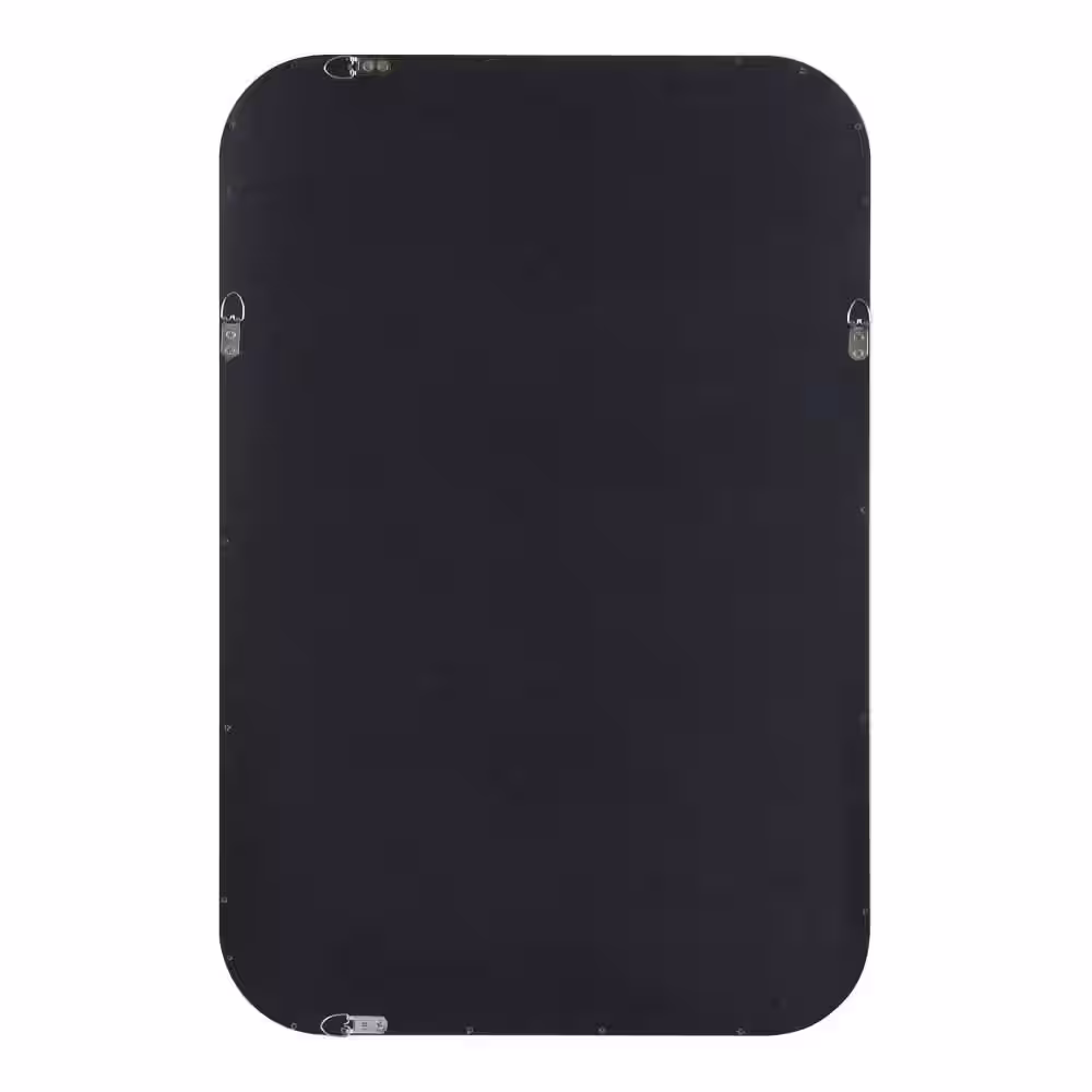 Kate and Laurel Hutton 20.00 in. W x 30.00 in. H Rectangle Wood Natural Framed Scandinavian Wall Mirror