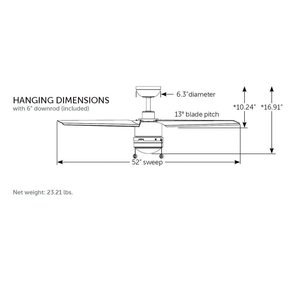 FANIMATION PC/DC 52 in. Integrated LED Indoor/Outdoor Matte White Ceiling Fan with Matte White Blades