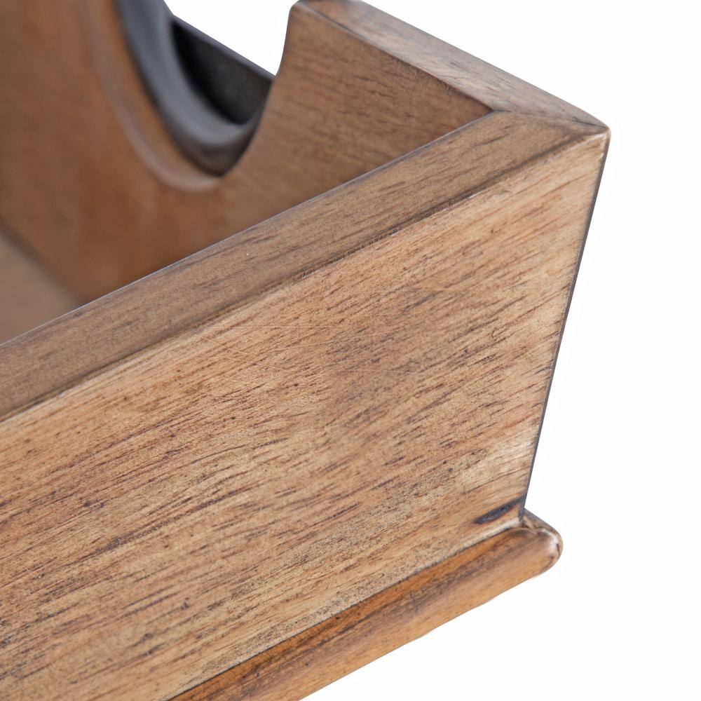 Kate and Laurel Stillright 17 in. x 4 in. Natural Rectangle Decorative Tray