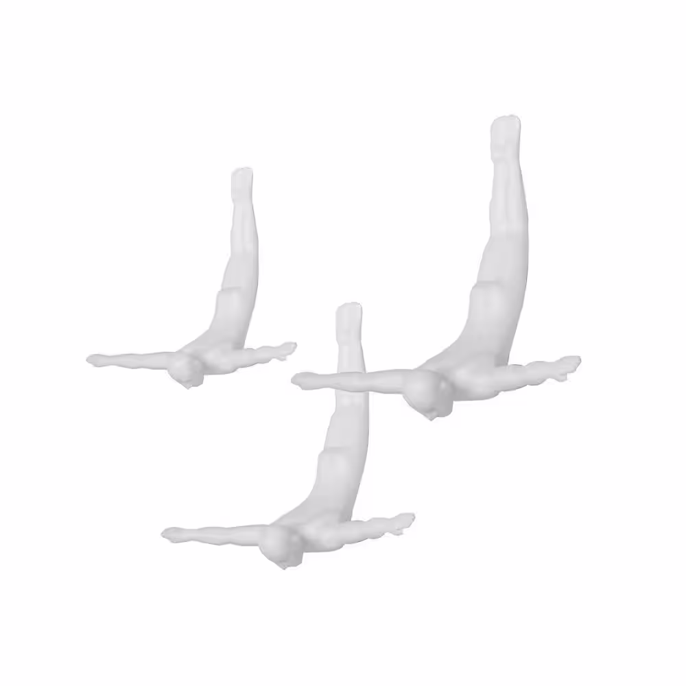 None White Wall Diver (3-Pack)
