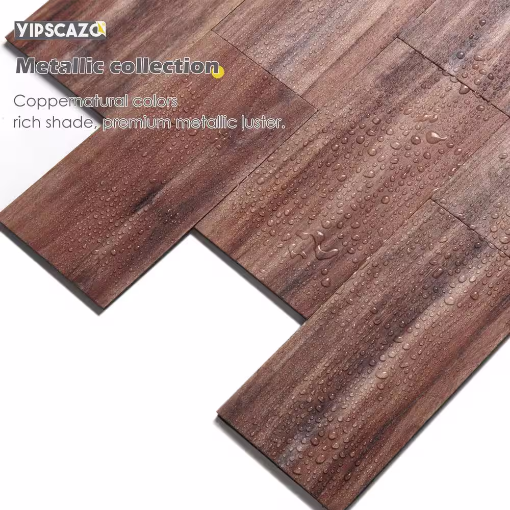 None 3 in. x 6 in. Peel and Stick Backsplash 3D PVC Sticker Wallpaper Smart Tile in Walnut Wood (32-Sheets/4 sq. ft.)
