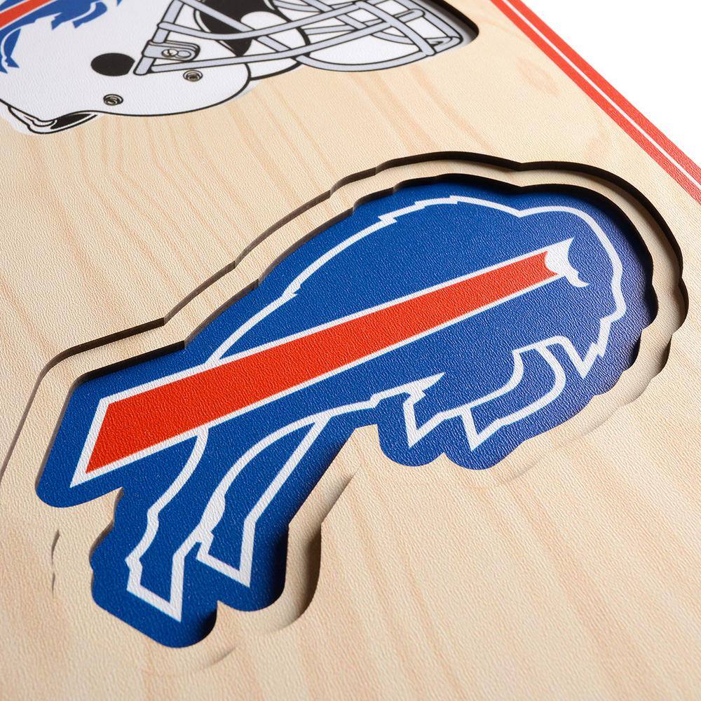 YouTheFan NFL Buffalo Bills Wooden 8 in. x 32 in. 3D Stadium Banner-New Era Field