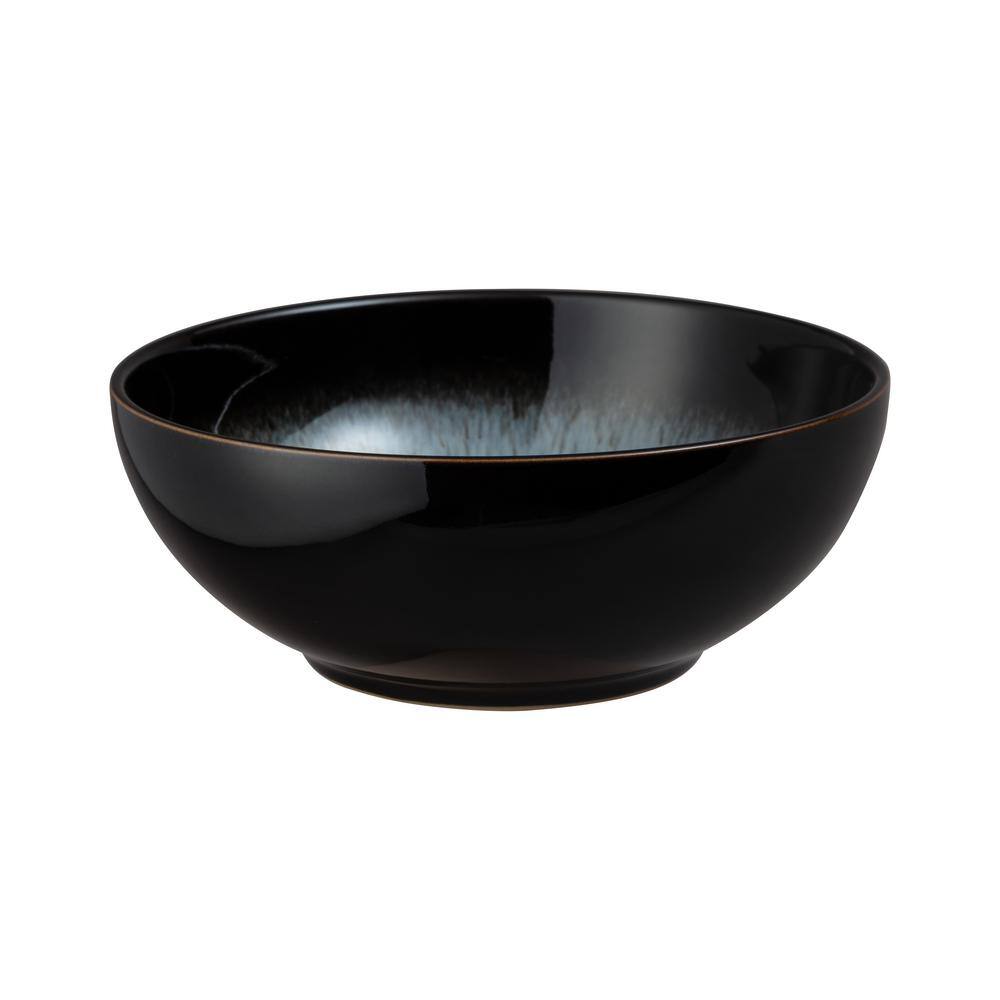Denby Stoneware Halo Set of 4 Coupe 27.7 fl. oz. Multi-Colored Blue - Black Cereal Bowls
