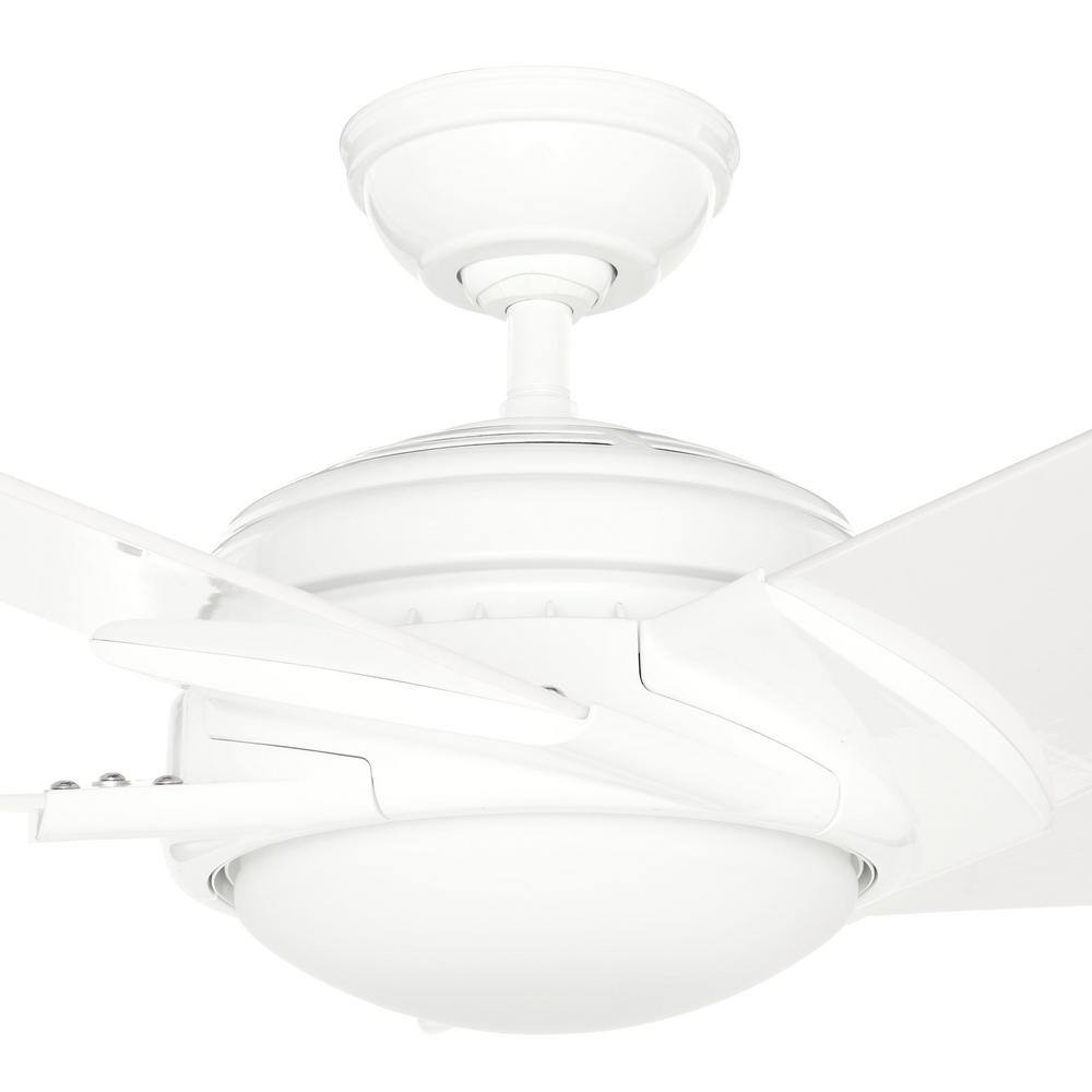 Casablanca Stealth DC 54 in. LED Indoor White Ceiling Fan with Remote