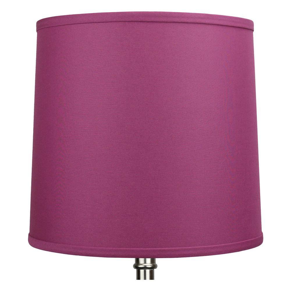 FenchelShades.com 12 in. Top Diameter x 13 in. Bottom Diameter x 12 in. Linen Plum Slant Empire Lamp Shade