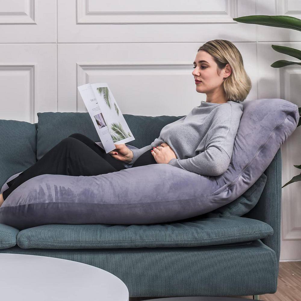 None Full Body Contour U Pillow with Removable Cover