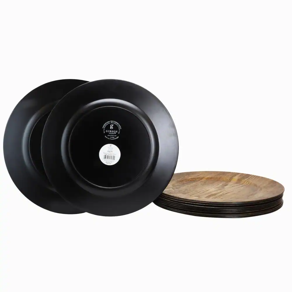 Gibson Home Feri Wooden Skin Luxe Chargers (Set of 12)