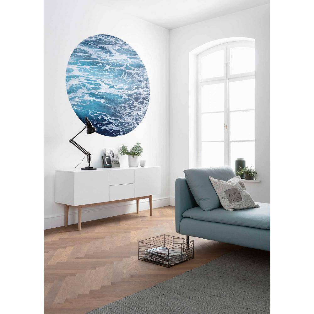 Komar Aloha Blue Non Woven Dot Decal