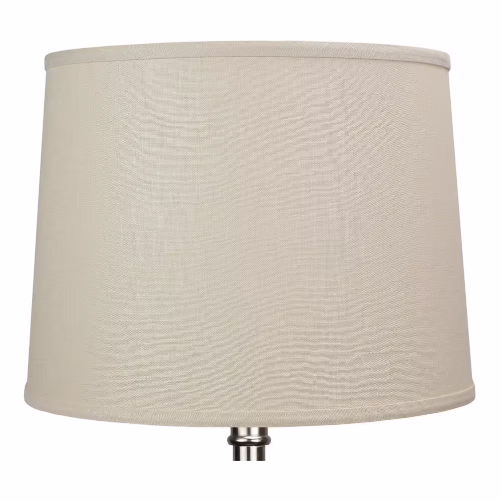 FenchelShades.com 14 in. Top Diameter x 16 in. Bottom Diameter x 12 in. Slant Designer Linen Natural Empire Lamp Shade