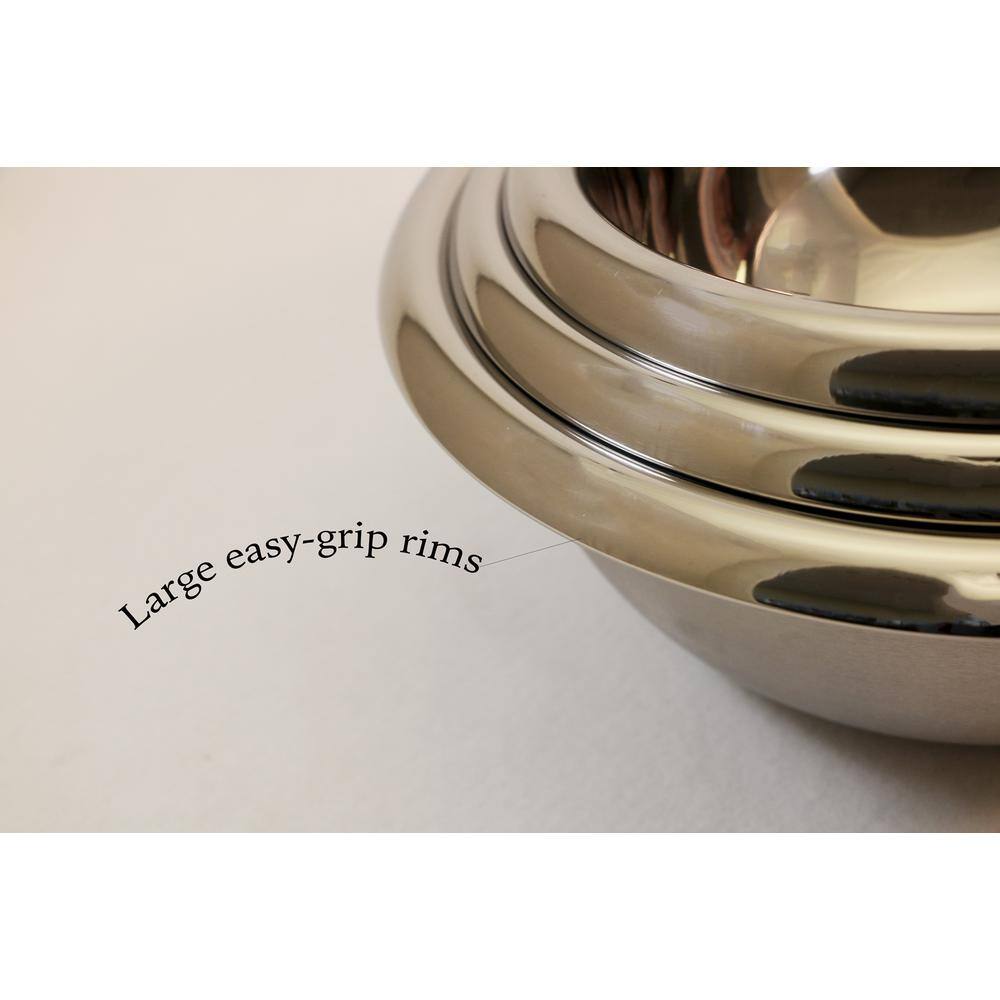 ExcelSteel 13.75 in. Silicone Stainless Turner w/ Gray Silicone Handle