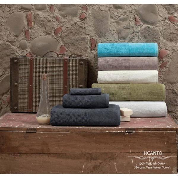 None Incanto 4-Piece Sand Turkish Cotton Hand Towels
