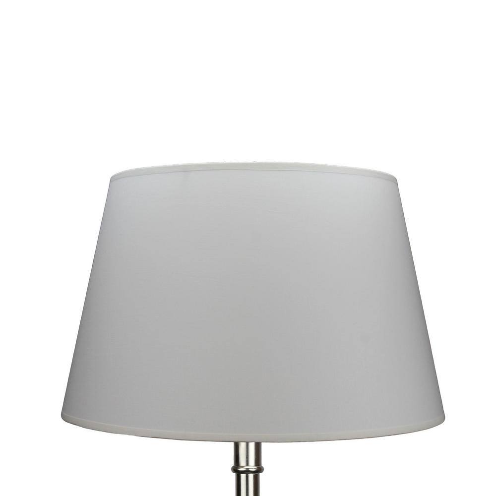 FenchelShades.com 12 in. Top Diameter x 16 in. Bottom Diameter x 10 in. Linen White Slant Empire Lamp Shade
