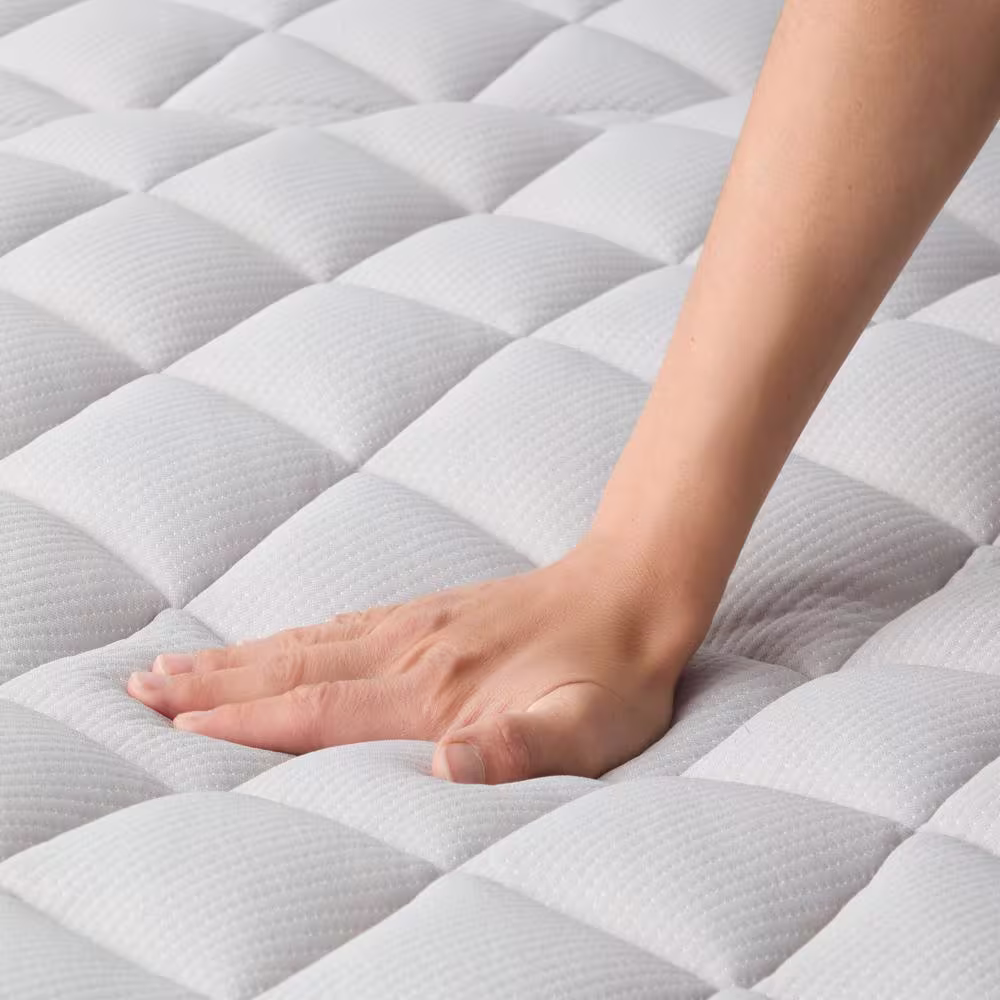 Lucid Comfort Collection 7 in. Firm Bonnell Spring Tight Top Twin Mattress