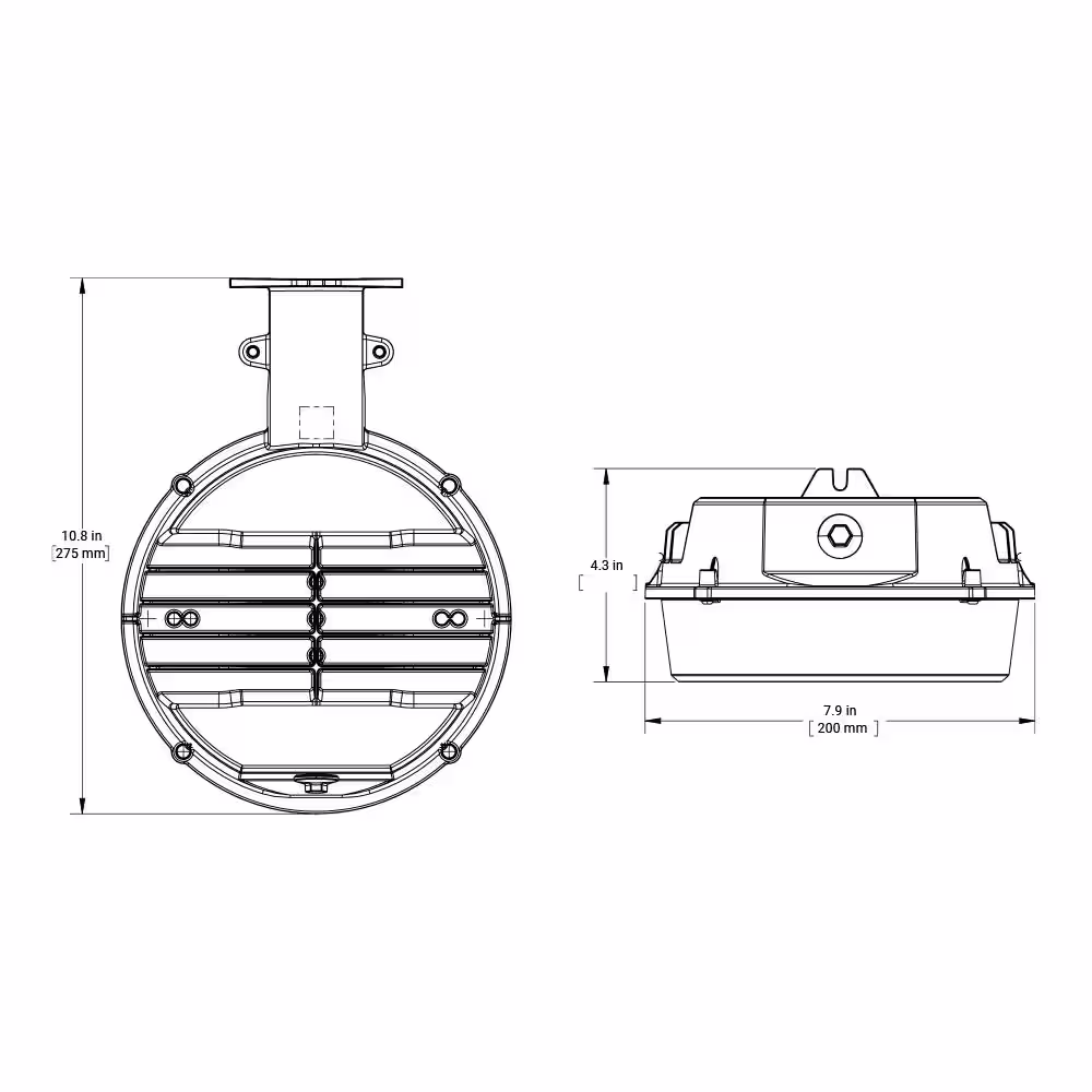HALO ALB 250-Watt Equivalent Integrated LED Gray Dusk to Dawn Area Light, 4000K