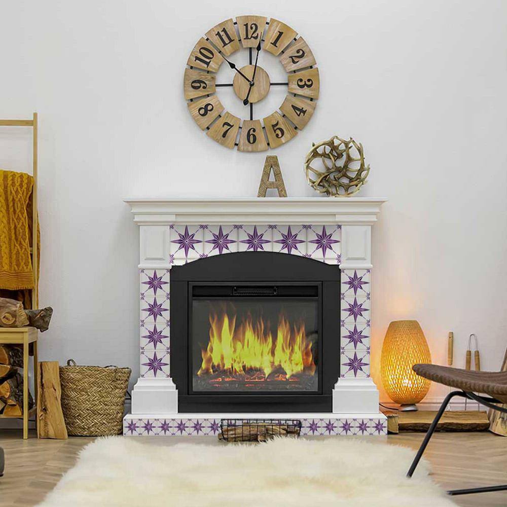 None Purple B72 4 in. x 4 in. Vinyl Peel and Stick Tile (24-Tiles, 2.67 sq. ft. / pack)