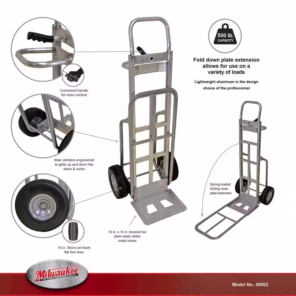 Milwaukee 500 lb. Capacity Delivery Hand Truck