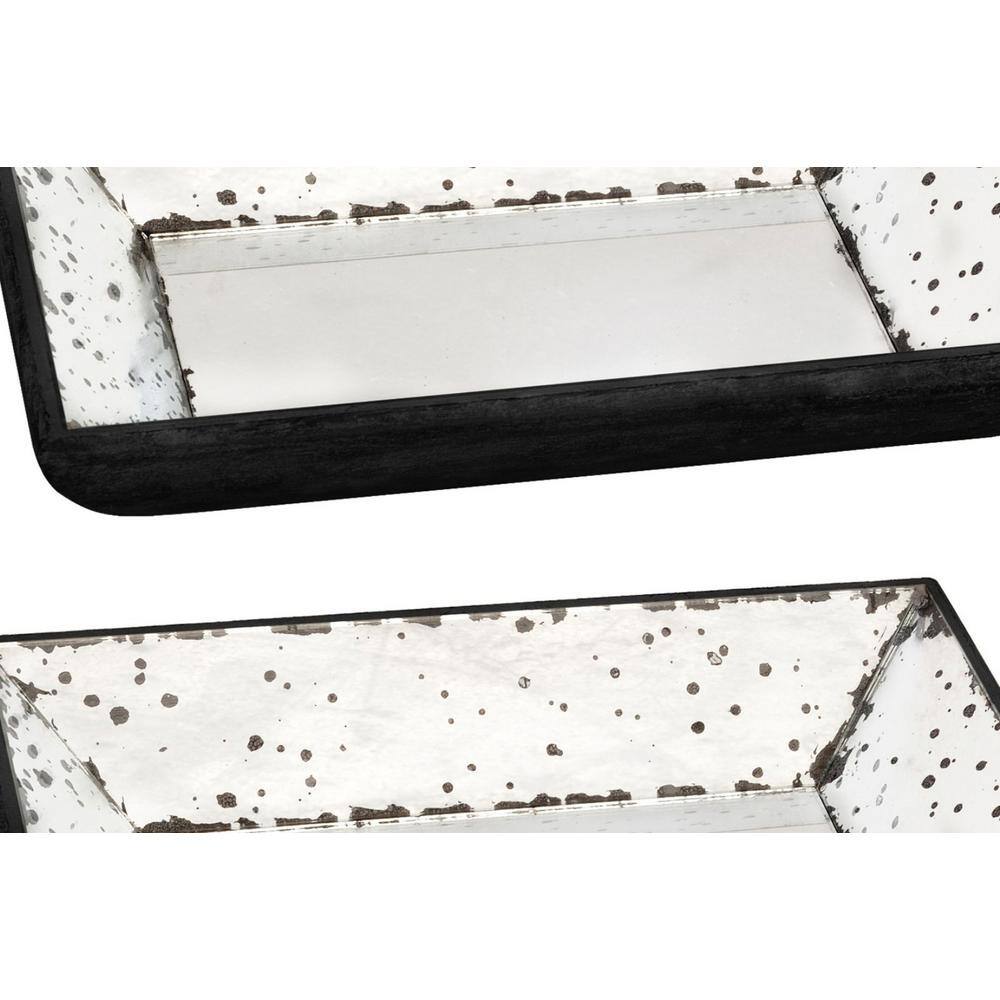 A & B Home 13 in. H x 9 in. W Clear Glass Roberto Tray