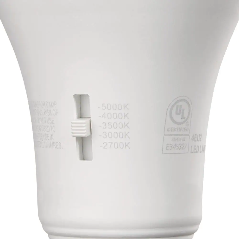 EcoSmart 60-Watt Equivalent A19 Dimmable CEC Dusk to Dawn LED Light Bulb with Selectable Color Temperature (1-Pack)