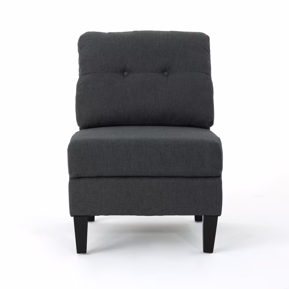 Noble House Emmie 10- Piece Dark Grey Fabric 8-Seat U Shaped Symmetrical Sectionals with Armrests