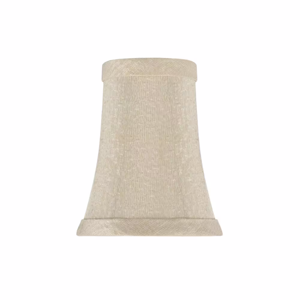 Aspen Creative Corporation 4 in. x 5 in. Butter Creme Bell Lamp Shade (9-Pack)