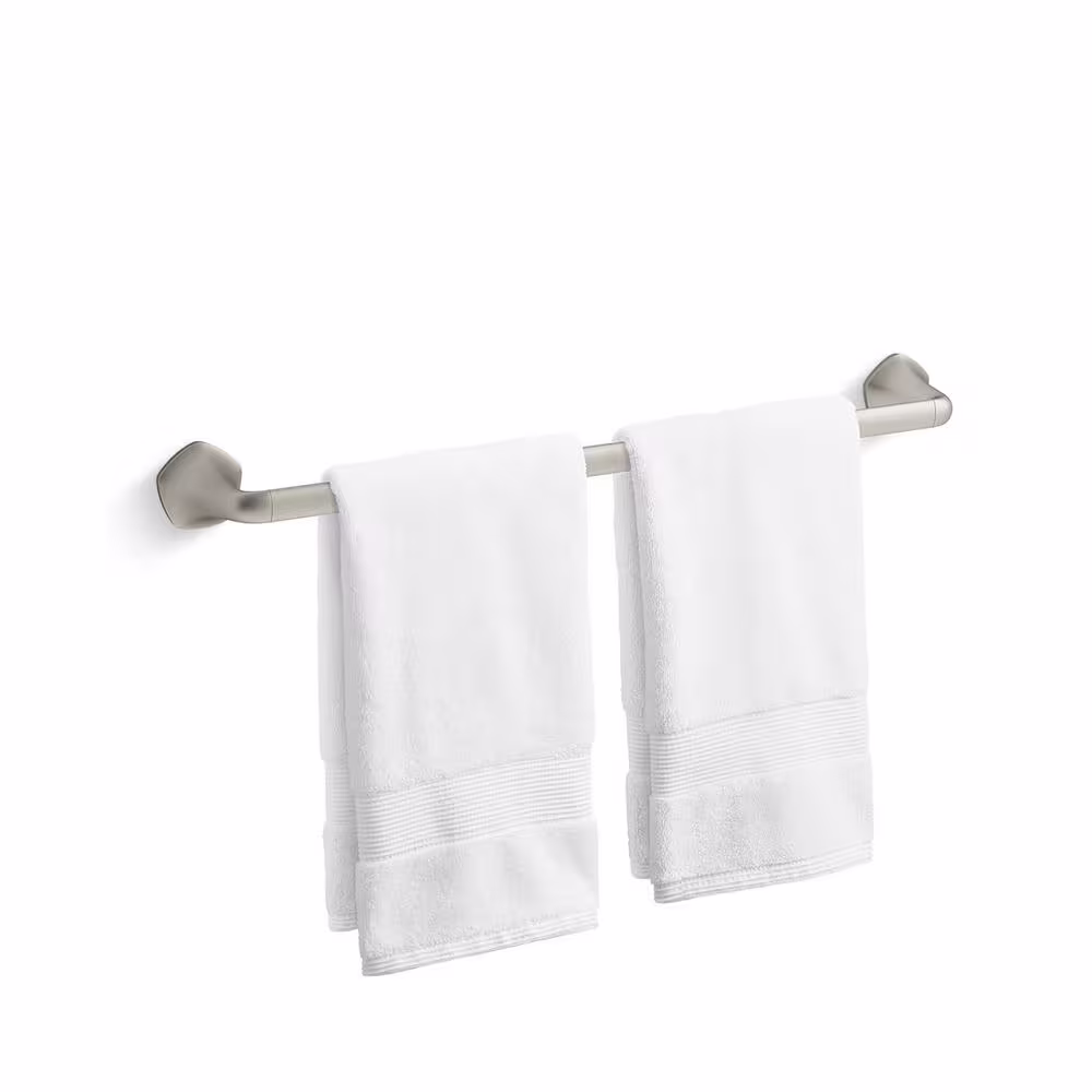 KOHLER Sundae 24 in. Single Towel Bar in Vibrant Brushed Nickel