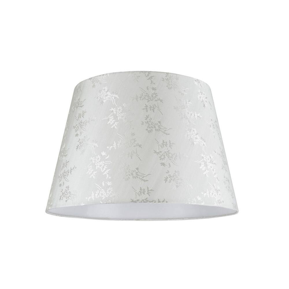 Aspen Creative Corporation 15 in. x 10 in. Butter Creme and Floral Design Hardback Empire Lamp Shade