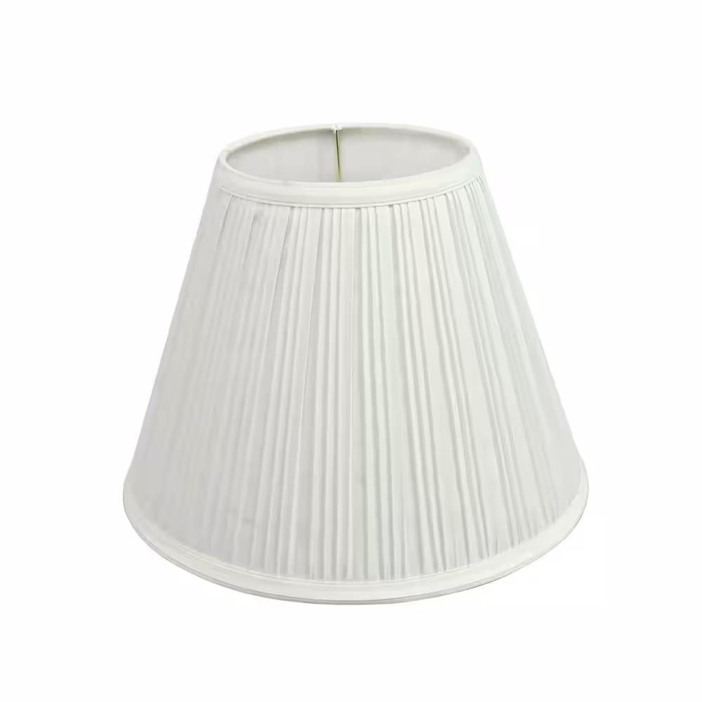 Aspen Creative Corporation 12 in. x 9 in. Off White Pleated Empire Lamp Shade