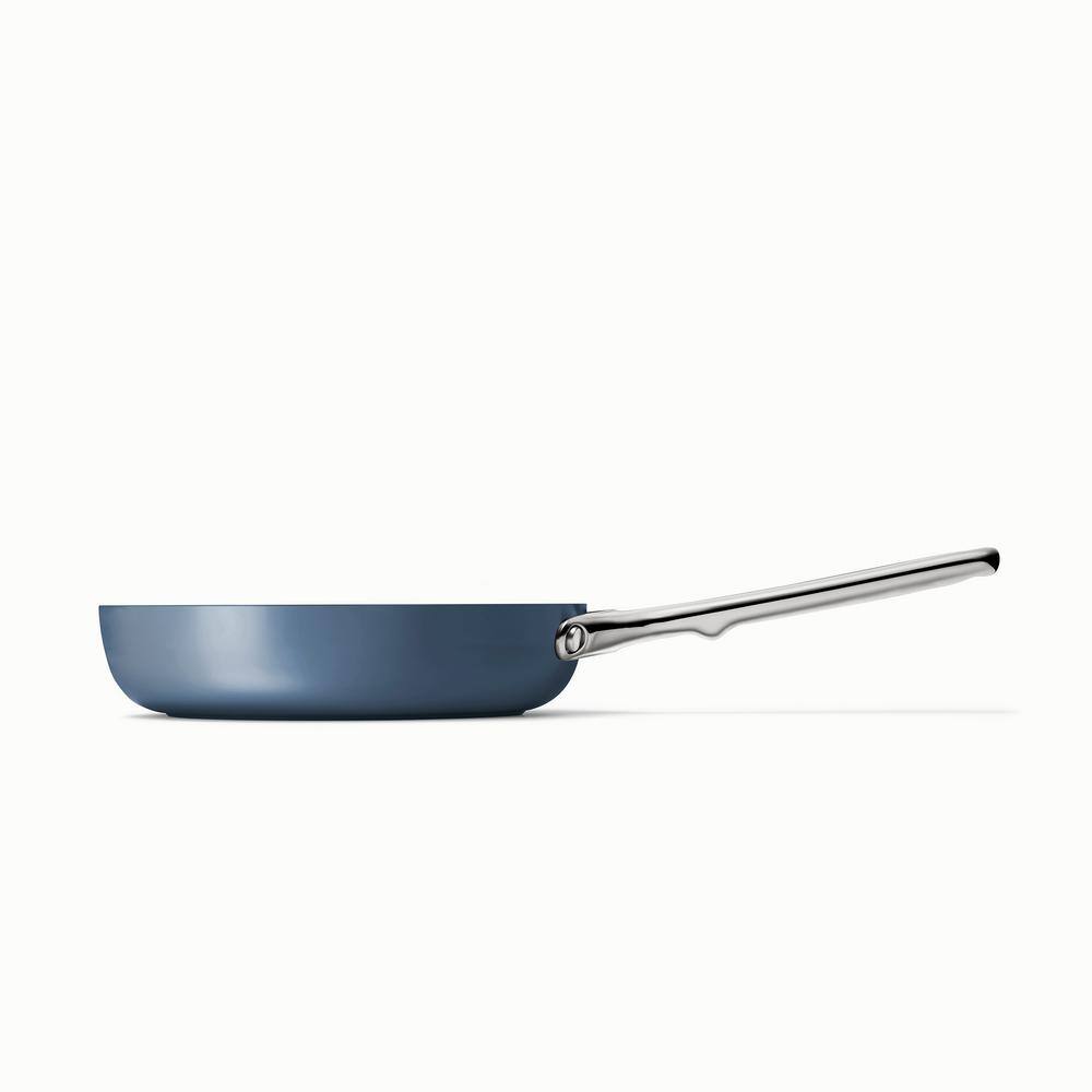 CARAWAY HOME 8 in. Ceramic Non-Stick Frying Pan in Navy