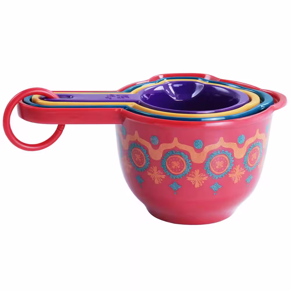 None Cassia Cinnamon 4-Piece Melamine Measuring-cup in Assorted Colors