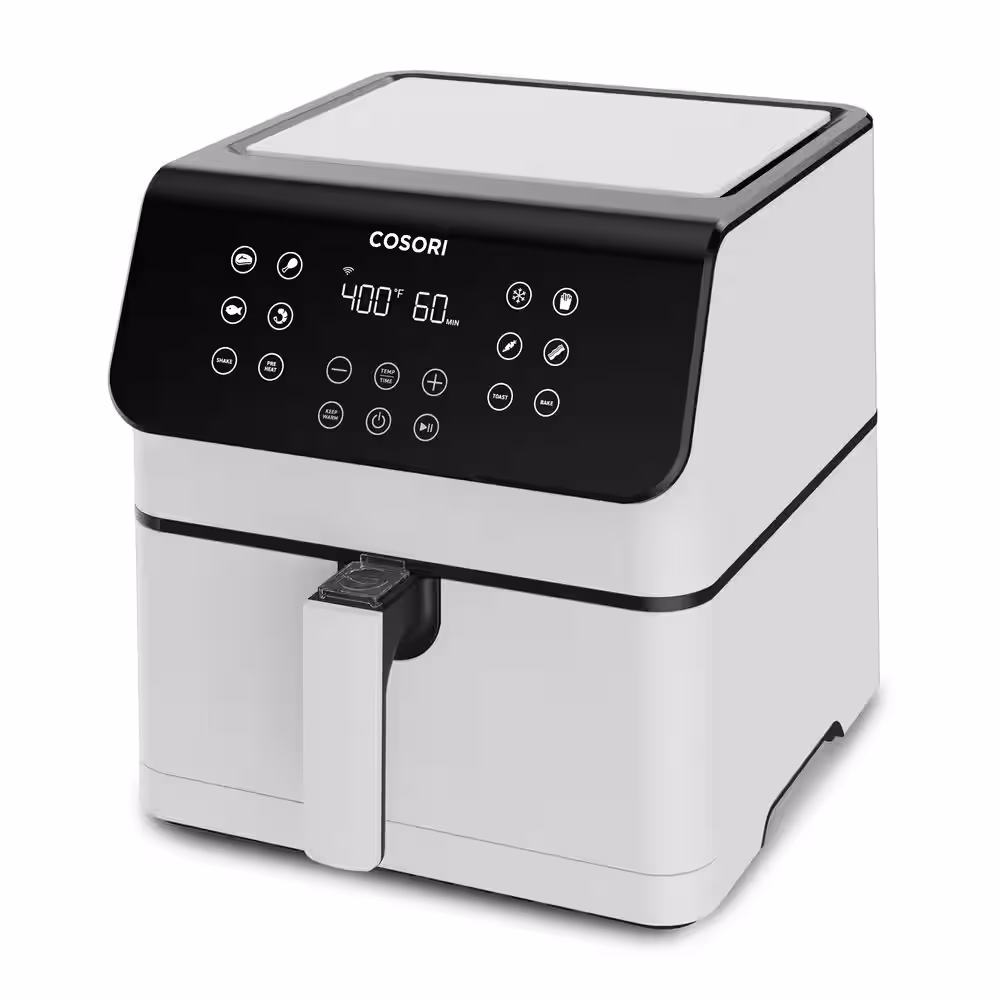 Cosori Pro XL II Smart 5.8 qt. White Digital Air Fryer with Pizza Pan