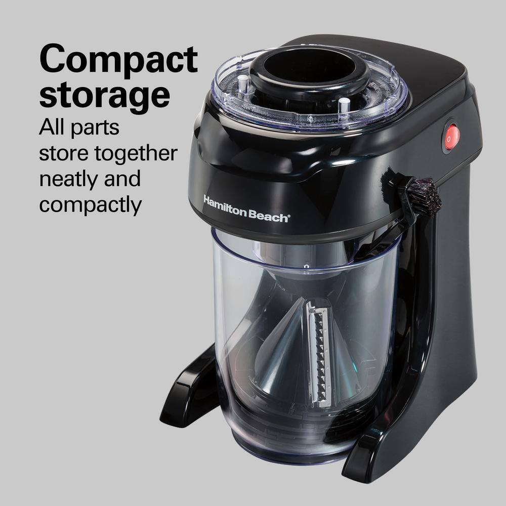 Hamilton Beach 3 in 1 6-Cup Single Speed Black Food Processor with Spiralizer