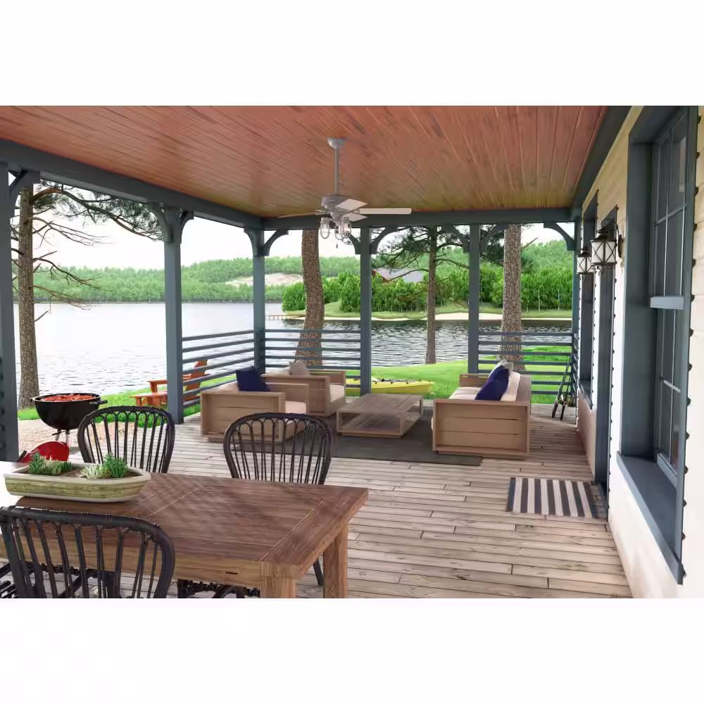 Hunter Starklake 52 in. LED Indoor/Outdoor Quartz Gray Ceiling Fan with Light