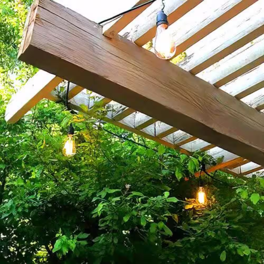 None 12 Light 24 ft. Outdoor Plug-in LED Giant Edison Bulb String Light