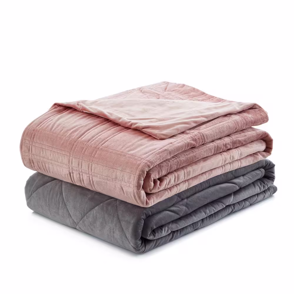 COZY TYME Ekon Blush Weighted Blanket 12 lbs. 48 in. x 72 in.